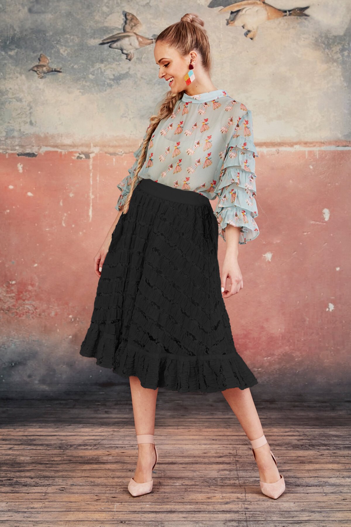 Lace on sale skirt nz