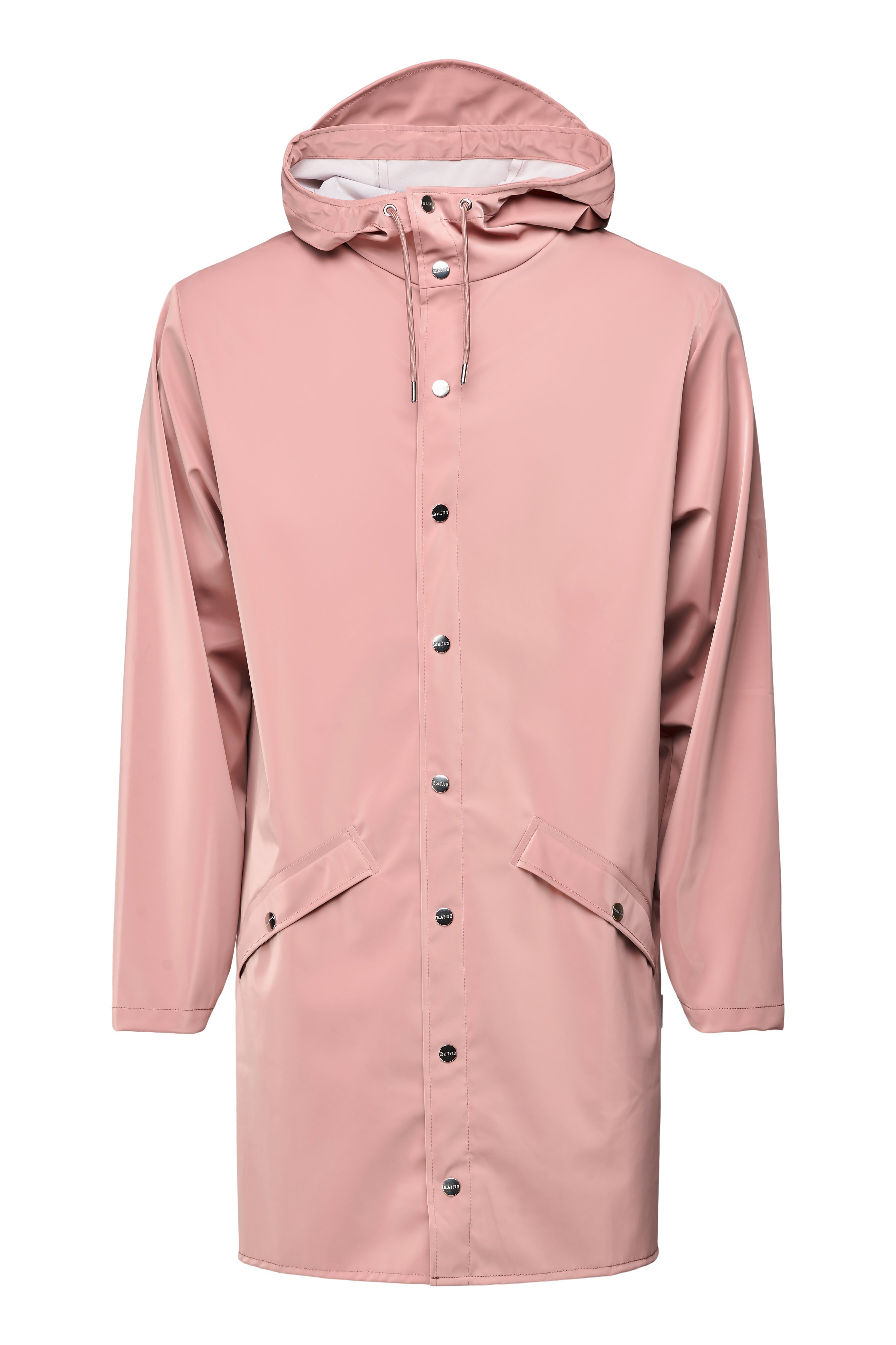 rains long jacket pink