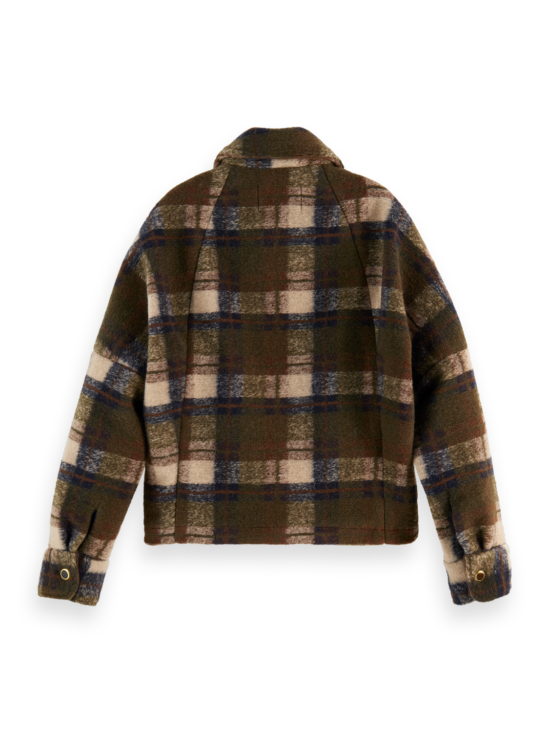 Scotch and Soda SHORT WOOL CHECK JACKET - Brand-Scotch and Soda ...