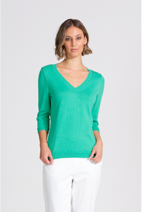 Optimum 3/4 SLEEVE V NECK Jumper