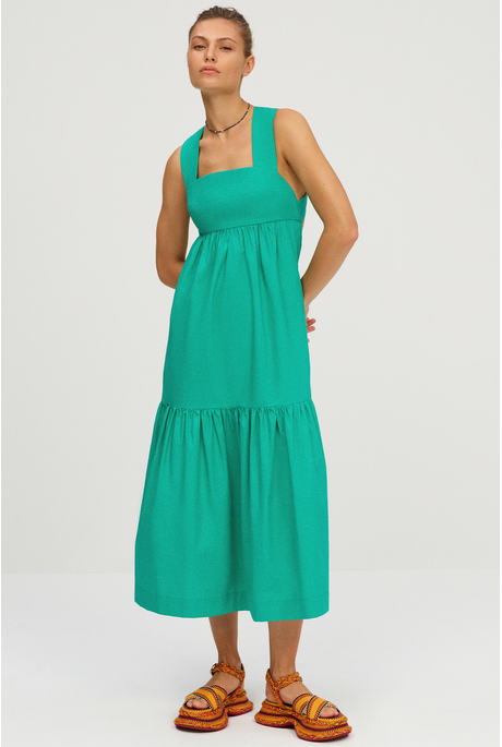 Shona Joy KOHALA WIDE STRAP OPENBACK MIDI Dress