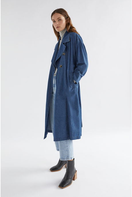 Elk DENIM TRENCH Coat - Brand-Elk : Diahann Boutique - Elk W23