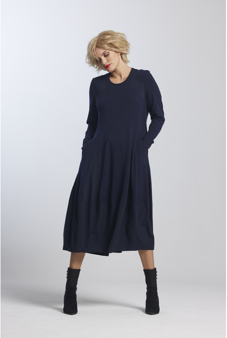 Paula Ryan PANELLED TULIP HEM Dress