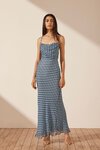 Shona Joy LACE BACK BIAS MAXI Dress