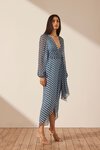 Shona Joy PLUNGE LONG SLEEVE MIDI Dress