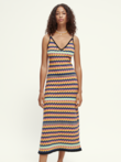 Scotch and Soda KNITTED STRIPED MIDI Dress