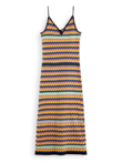 Scotch and Soda KNITTED STRIPED MIDI Dress