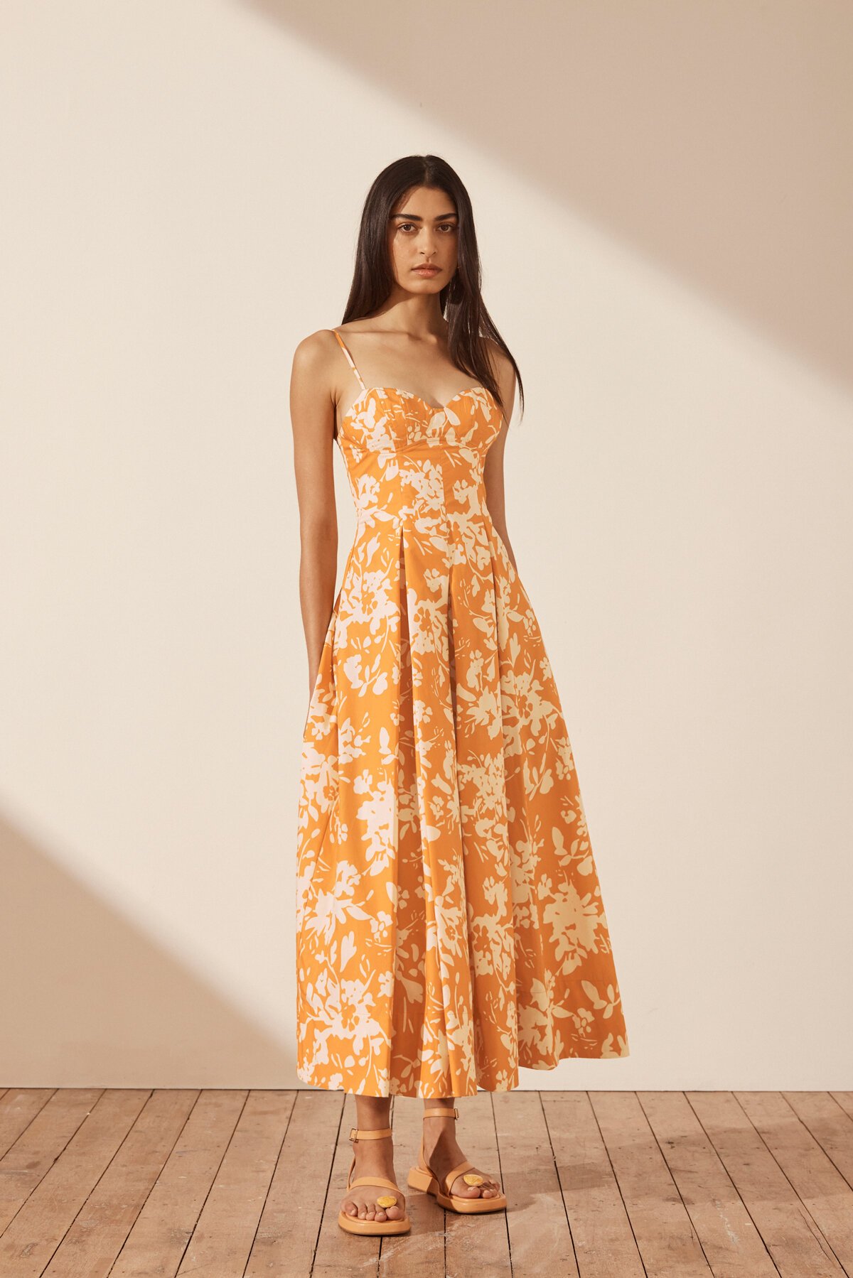 Smythe midi hot sale tea dress