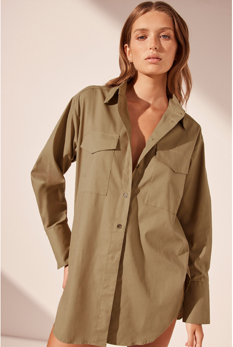 Shona Joy SABATO OVERSIZED Patch Pocket Shirt