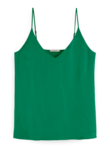 Scotch and Soda JERSEY TANK with Woven Front