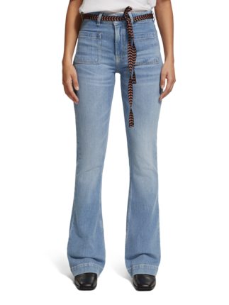 Scotch and Soda THE CHARM FLARE with PATCH POCKET  Jean 30-jeans-Diahann Boutique
