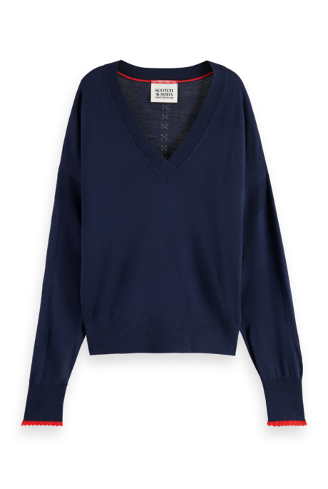 Scotch and Soda RELAXED V NECK Pullover