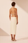 Shona Joy IRENA ASYMETRICAL SPLIT MIDI Skirt