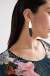 Elk BLACK FINN LONG DROP Earring