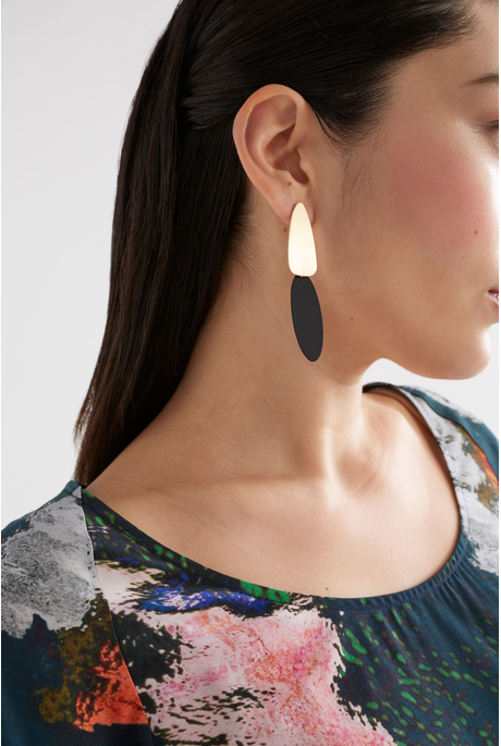 Elk BLACK FINN LONG DROP Earring