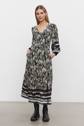 Velvet IKAT Dress-dresses-Diahann Boutique