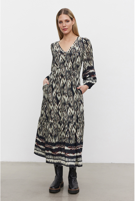 Velvet IKAT Dress