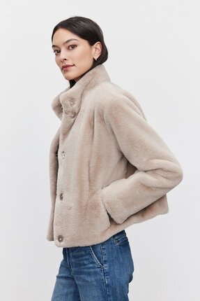 Velvet LUX FUR Jacket(2 Colours)-jackets-and-coats-Diahann Boutique