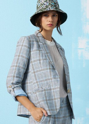 Madly Sweetly CHECKED IN Blazer-jackets-and-coats-Diahann Boutique