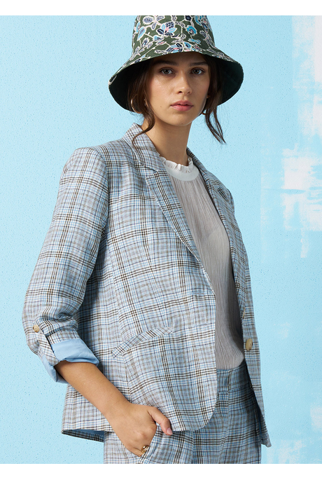 Madly Sweetly CHECKED IN Blazer