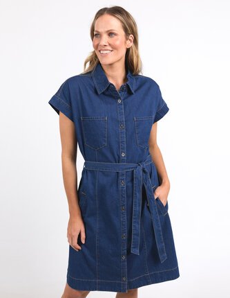 Elm EVERLEIGH DENIM Dress-dresses-Diahann Boutique