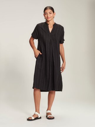 Caroline Sills ADARA PINSTRIPE Dress-dresses-Diahann Boutique