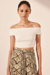 Shona Joy OFF SHOULDER top