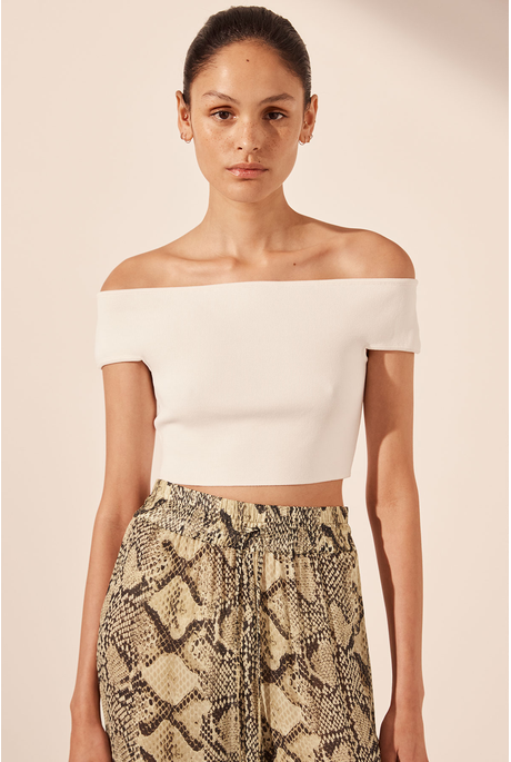 Shona Joy OFF SHOULDER top