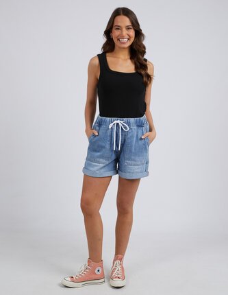 Elm EMMA RELAXED DENIM Short-shorts-Diahann Boutique