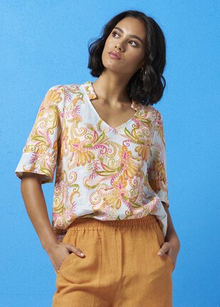 Madly Sweetly FROND OF YOU Blouse-tops-Diahann Boutique