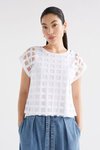 Elk WHITE GRID BURNOUT Top