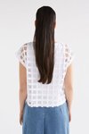 Elk WHITE GRID BURNOUT Top