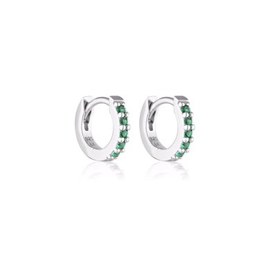 Linda Tahija MINI ALPHA HUGGIE Earrings-accessories-Diahann Boutique