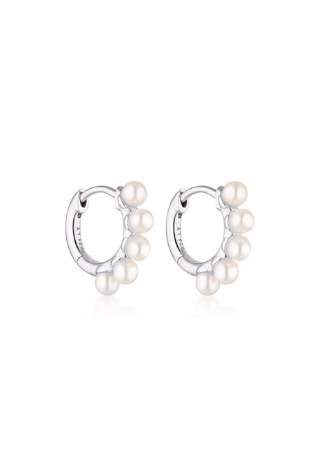 Linda Tahija WAKE PEARL HUGGIE Earrings