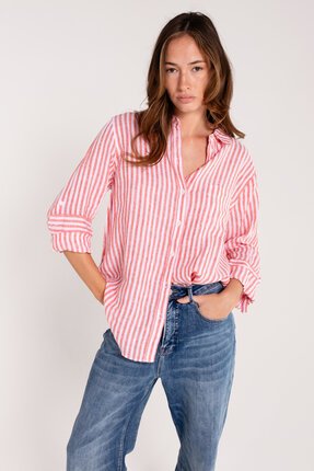 Hut REDSTRIPE LINEN Shirt-tops-Diahann Boutique