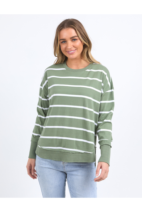 Foxwood FARRAH STRIPE LONG Sleeve Top