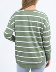 Foxwood FARRAH STRIPE LONG Sleeve Top