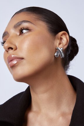 Zahar PIPER SILVER Earrings-accessories-Diahann Boutique