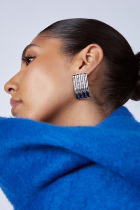 Zahar AYLA SILVER Earrings-accessories-Diahann Boutique